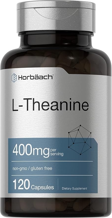 L-Theanine Supplement | 400mg | 120 Powder Capsules | Non-GMO & Gluten Free L-Theanine Supplement | 400mg | 120 Powder Capsules | Non-GMO & Gluten Free