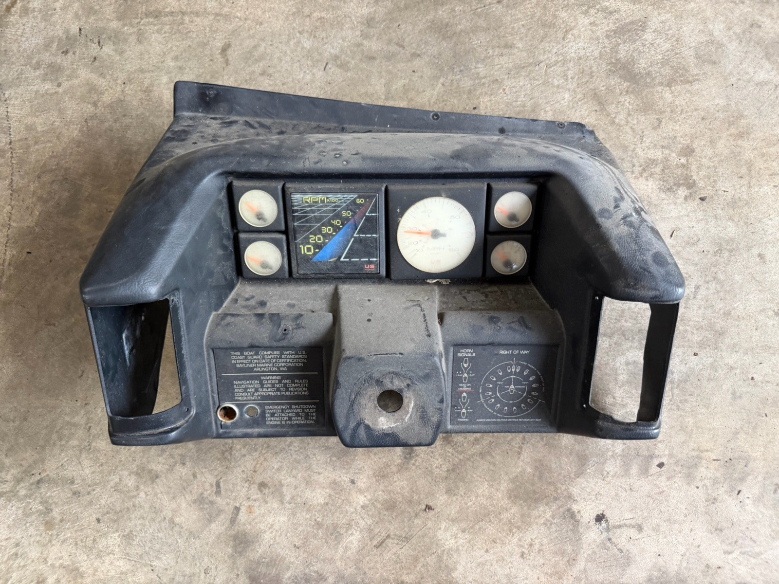 Bayliner Capri Ciera Boat Dash Panel Bayliner Capri Ciera Boat Dash Panel