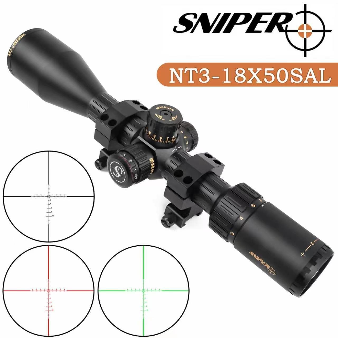 SNIPER Rifle Scope  3-18x50SAL 30mm Second Plane