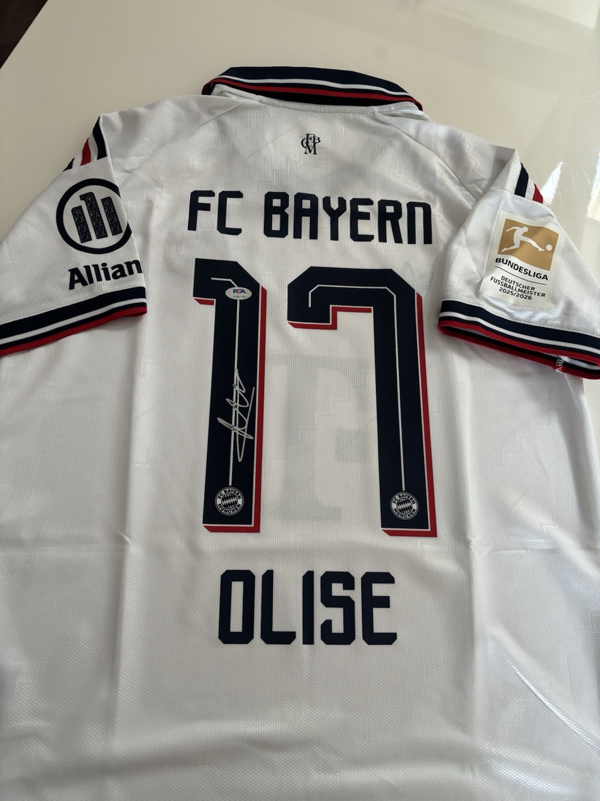 🔥⚽️ Michael Olise Hand Signed FC Bayern Munich Jersey, PSA COA ⚽️🔥