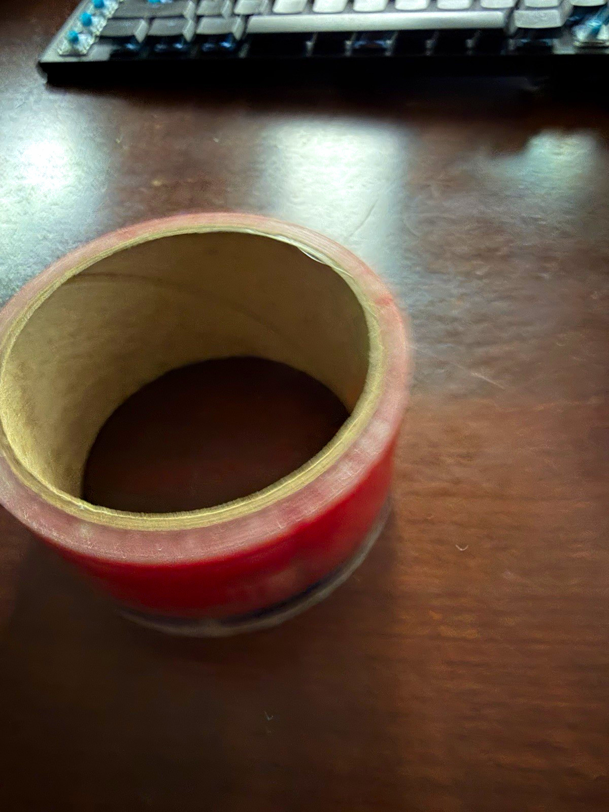 Clear/Red Pre-Printed Priority Mail Packaging Tape Roll Clear/Red Pre-Printed Priority Mail Packaging Tape Roll