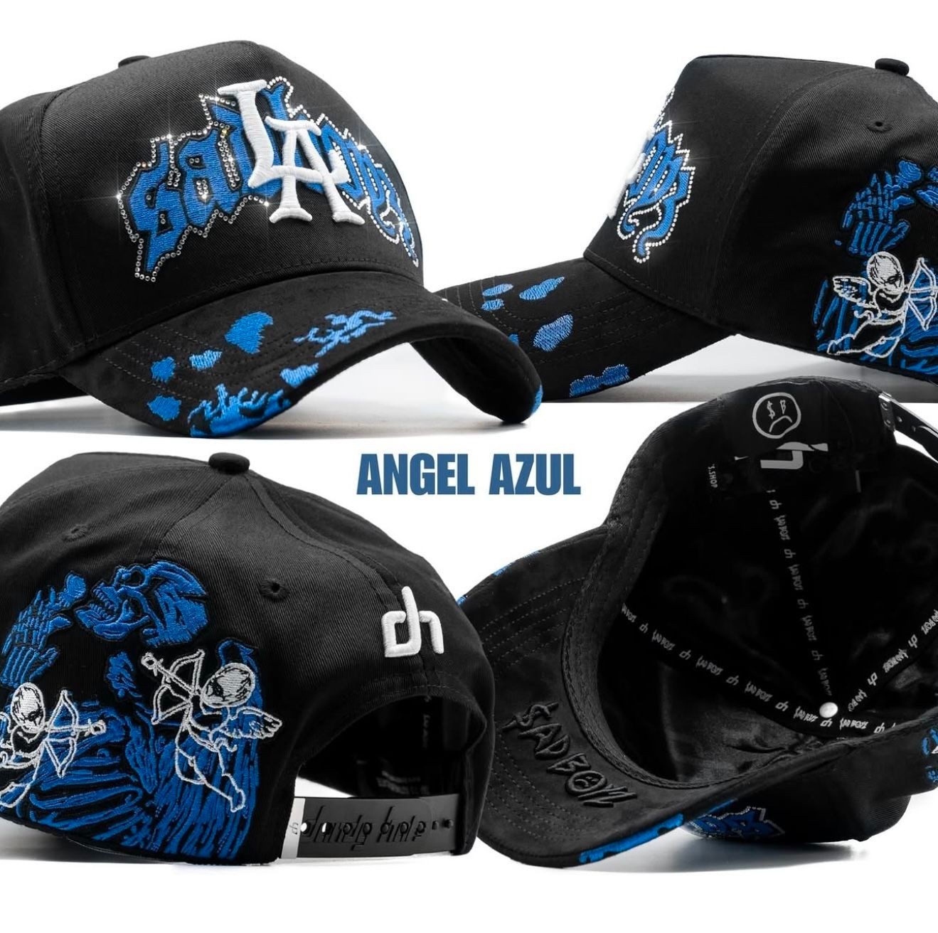 Gorra Dandy Hats Angel Azul Sad Boyz / Junior H Original Gorra Dandy Hats Angel Azul Sad Boyz / Junior H Original
