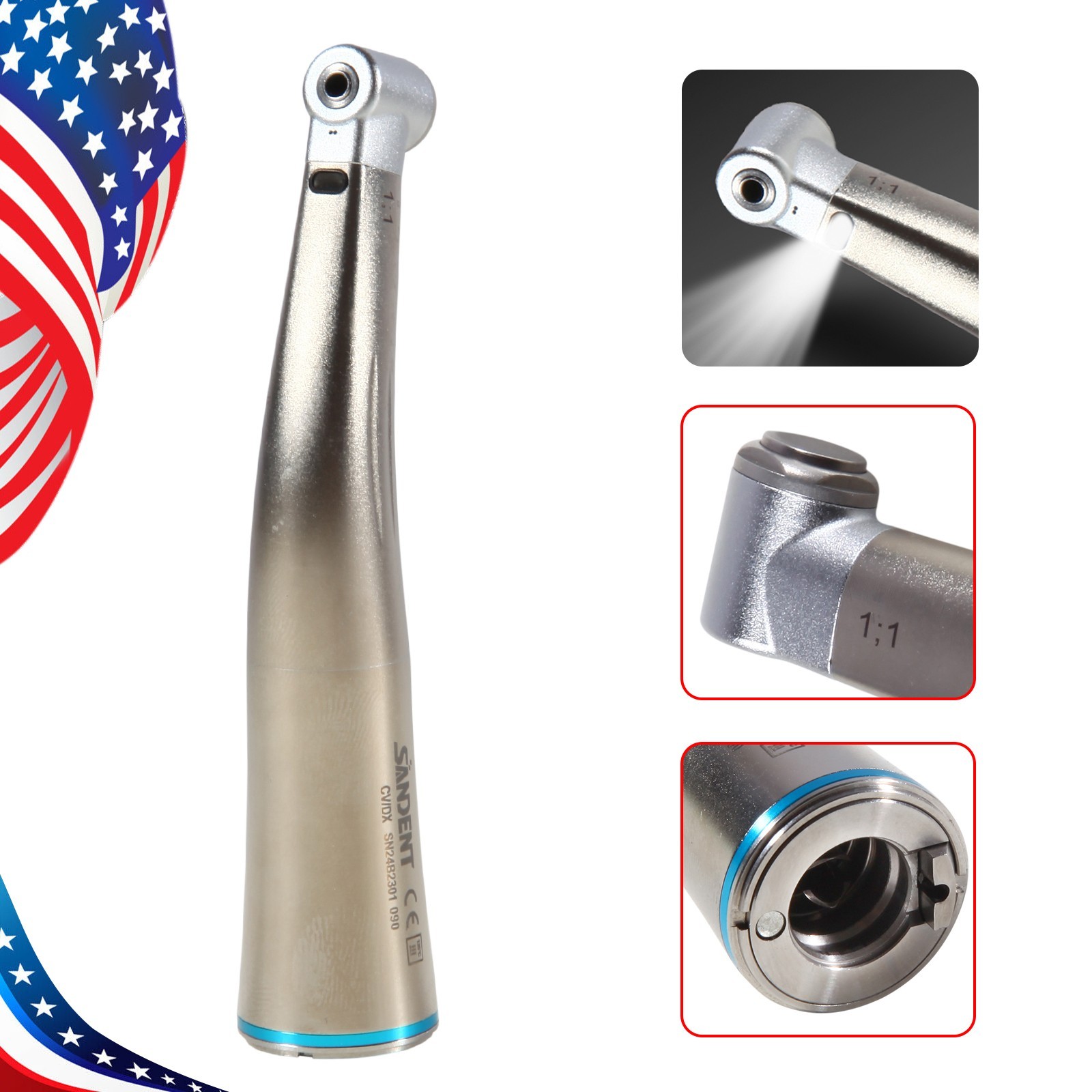 Dental 8:1 Endo Handpiece 1:5 Electric Handpiece 1:1 Contra Angle LED F/ KAVO MX