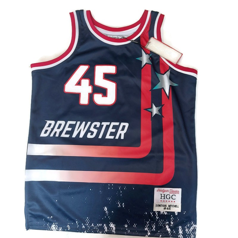 Brewster Academy Donovan Mitchell Jersey Mens Size S Headgear Classics Basketbal
