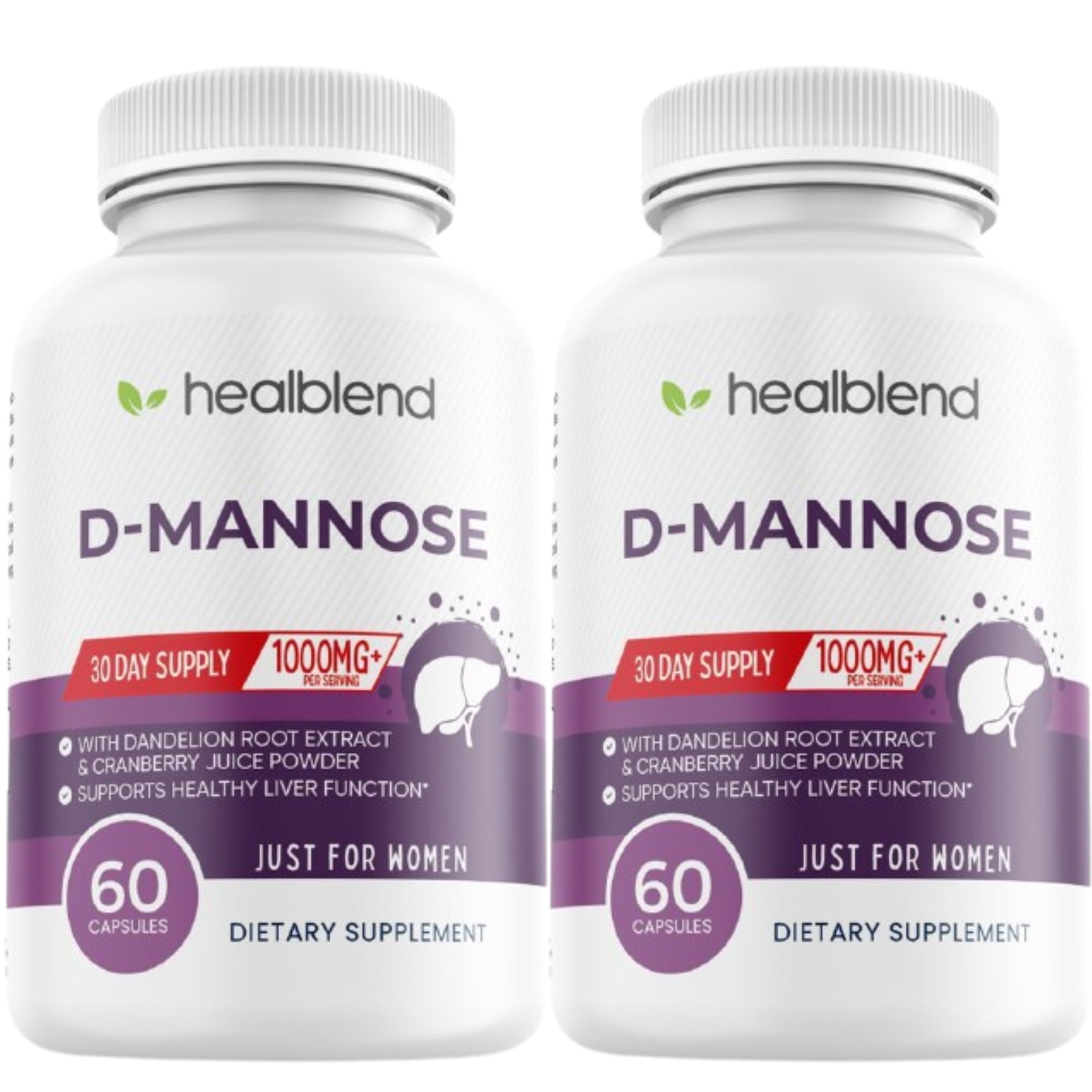 D-Mannose 1000mg Capsules with Cranberry & Dandelion Extracts for Liver Health D-Mannose 1000mg Capsules with Cranberry & Dandelion Extracts for Liver Health