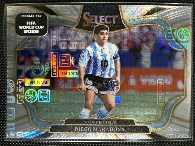 2026 Panini Select Road to FIFA World Cup Diego Maradona Panini Logo /61