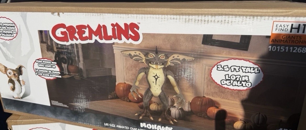Gemmy Stripe Gremlin 3.5 ft LED Home Depot Halloween Animatronic New Rare Gemmy Stripe Gremlin 3.5 ft LED Home Depot Halloween Animatronic New Rare