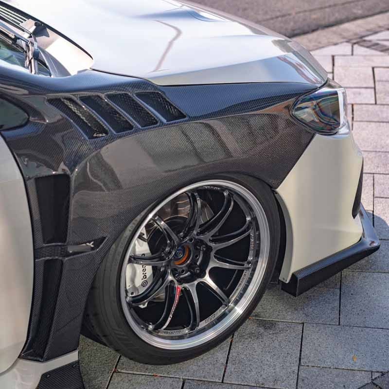 Real Carbon Front Wider Vent Fenders Wings for Subaru WRX / STI VA 2015-21 Pair