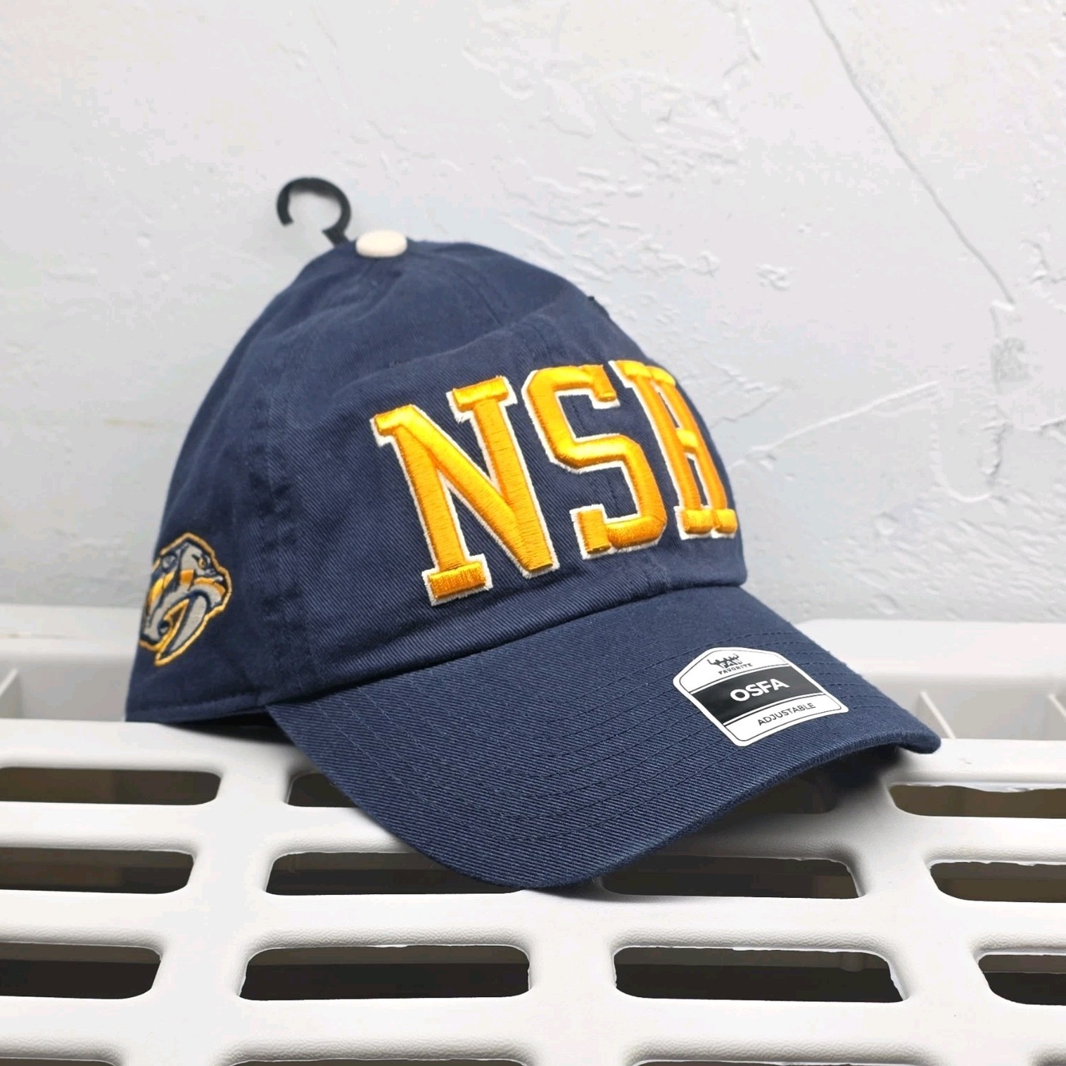 Fan Favorite Nashville Predators NHL Adjustable Hat Cap One Size Blue/Yellow Fan Favorite Nashville Predators NHL Adjustable Hat Cap One Size Blue/Yellow