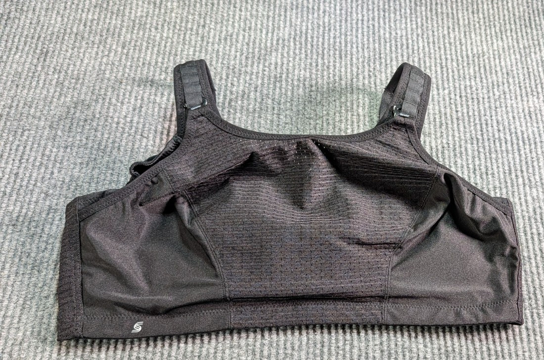 Glamorise Custom Control Sports Wire-Free Black Bra Magic Lift Design 44DD 