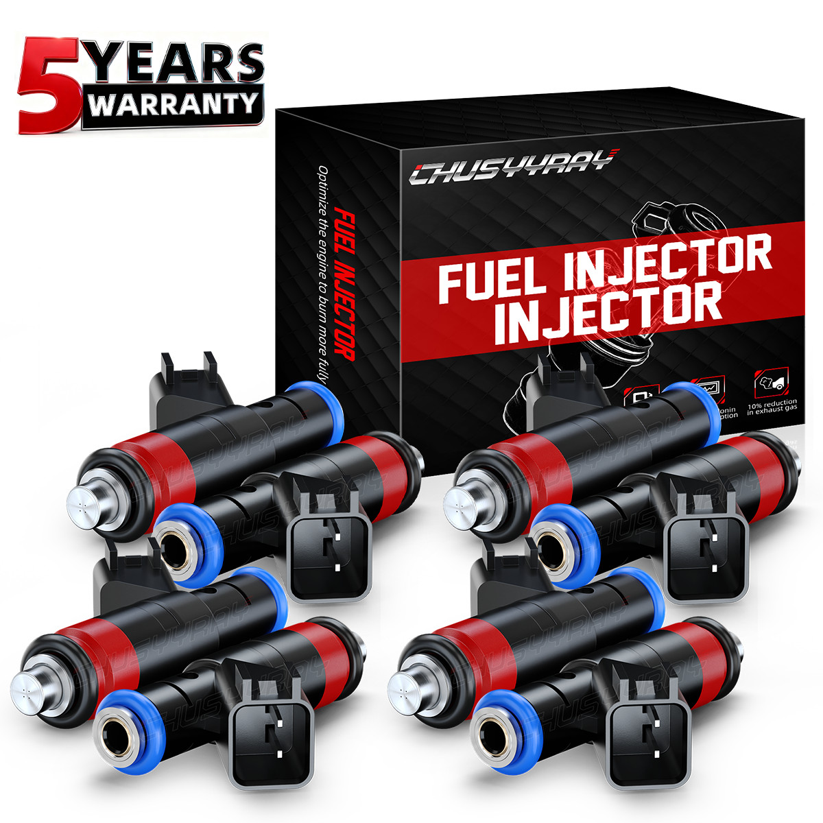 8 FUEL INJECTORS FOR 2004-2008 DODGE RAM DURANDO HEMI 5.7L RAM1500 FLOW MATCHED