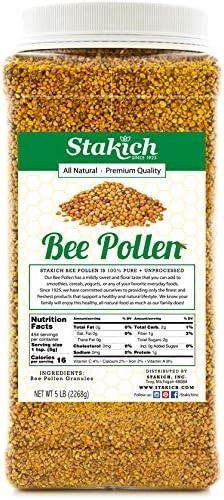 Versatile 5 lb Bee Pollen Granules - Energizing Supplement for Smoothies & Foods