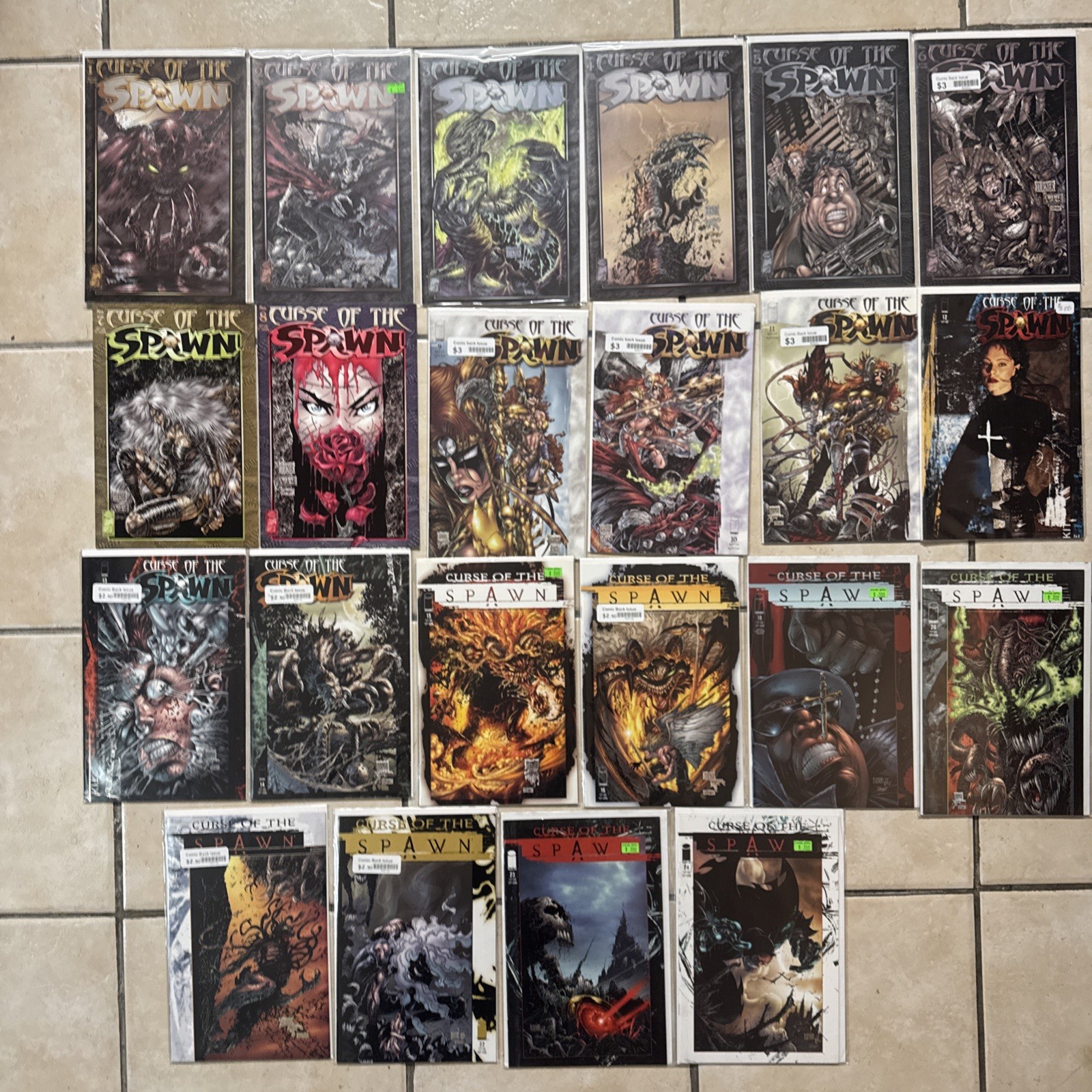 CURSE OF THE SPAWN 1-24 MCFARLANE Near Complete Run IMAGE COMICS 1996 CURSE OF THE SPAWN 1-24 MCFARLANE Near Complete Run IMAGE COMICS 1996