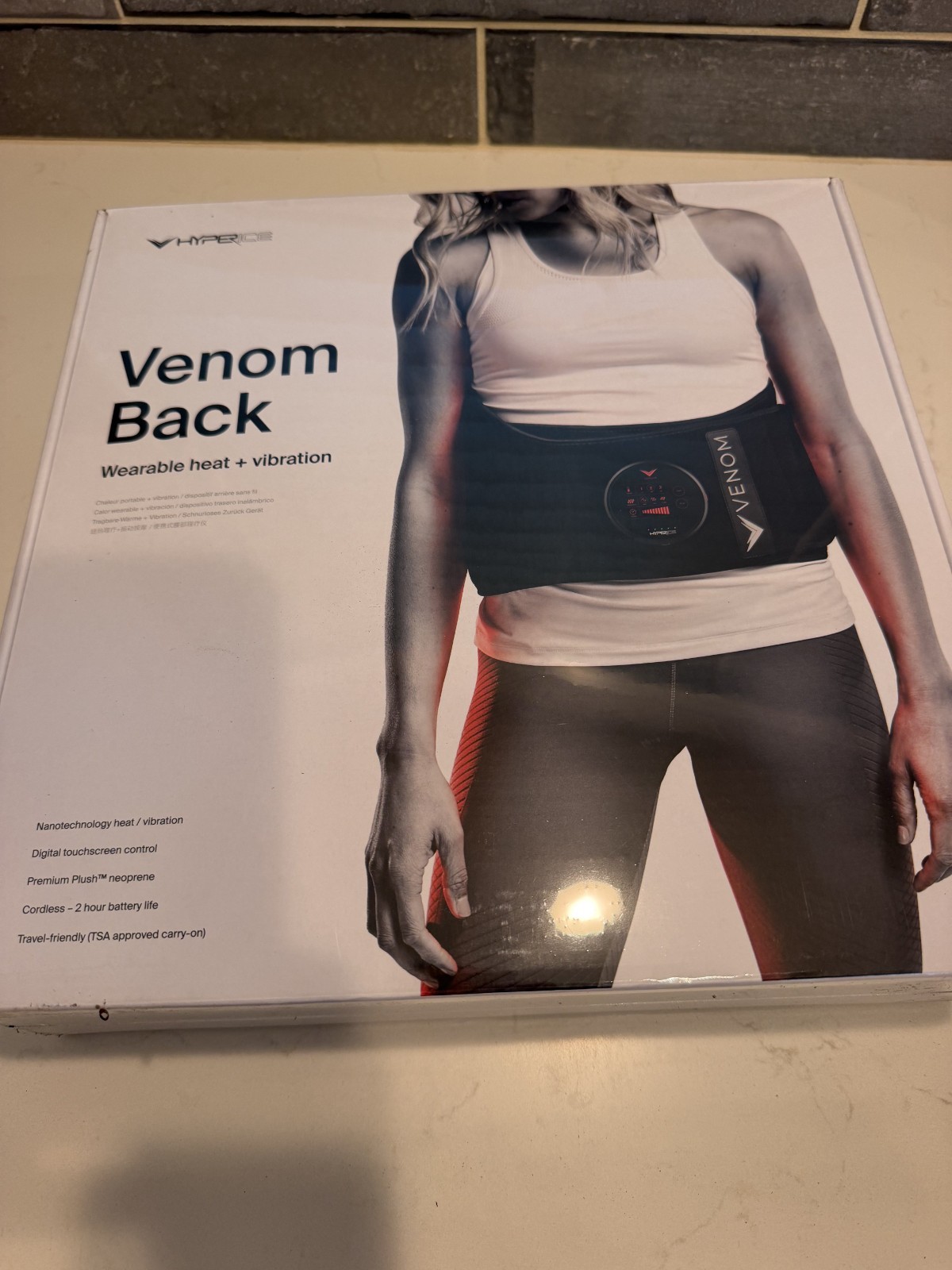 NEW Hyperice Venom Back Heat + Vibration Massage Wrap Original MSRP $249