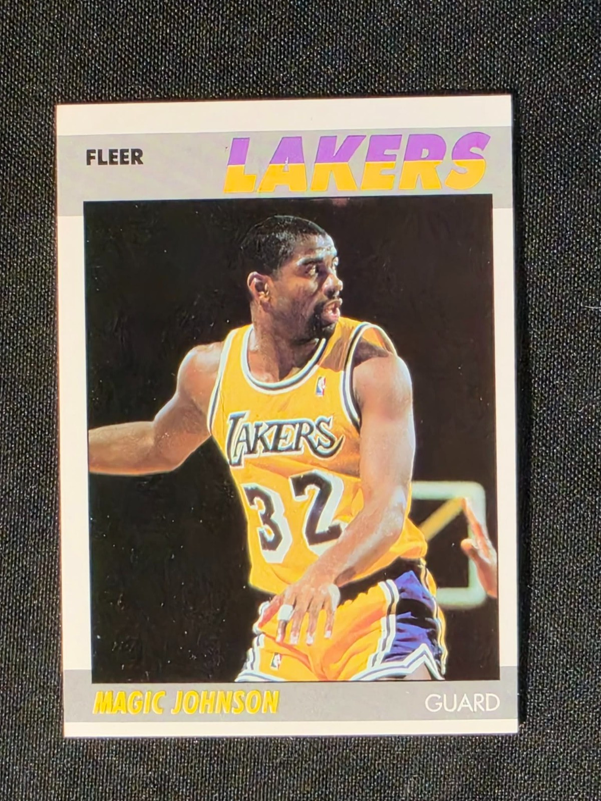 1987-88 Fleer - Magic Johnson #56 Lakers Mint Set Break Fast  Look