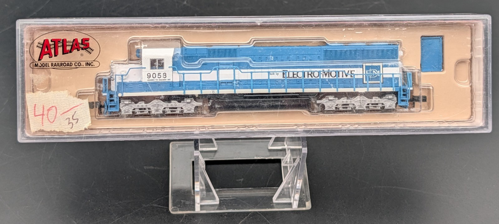 Atlas N EMD SD-60 Diesel Locomotive Demo Blue/White Decoder Ready 49020 - NOS