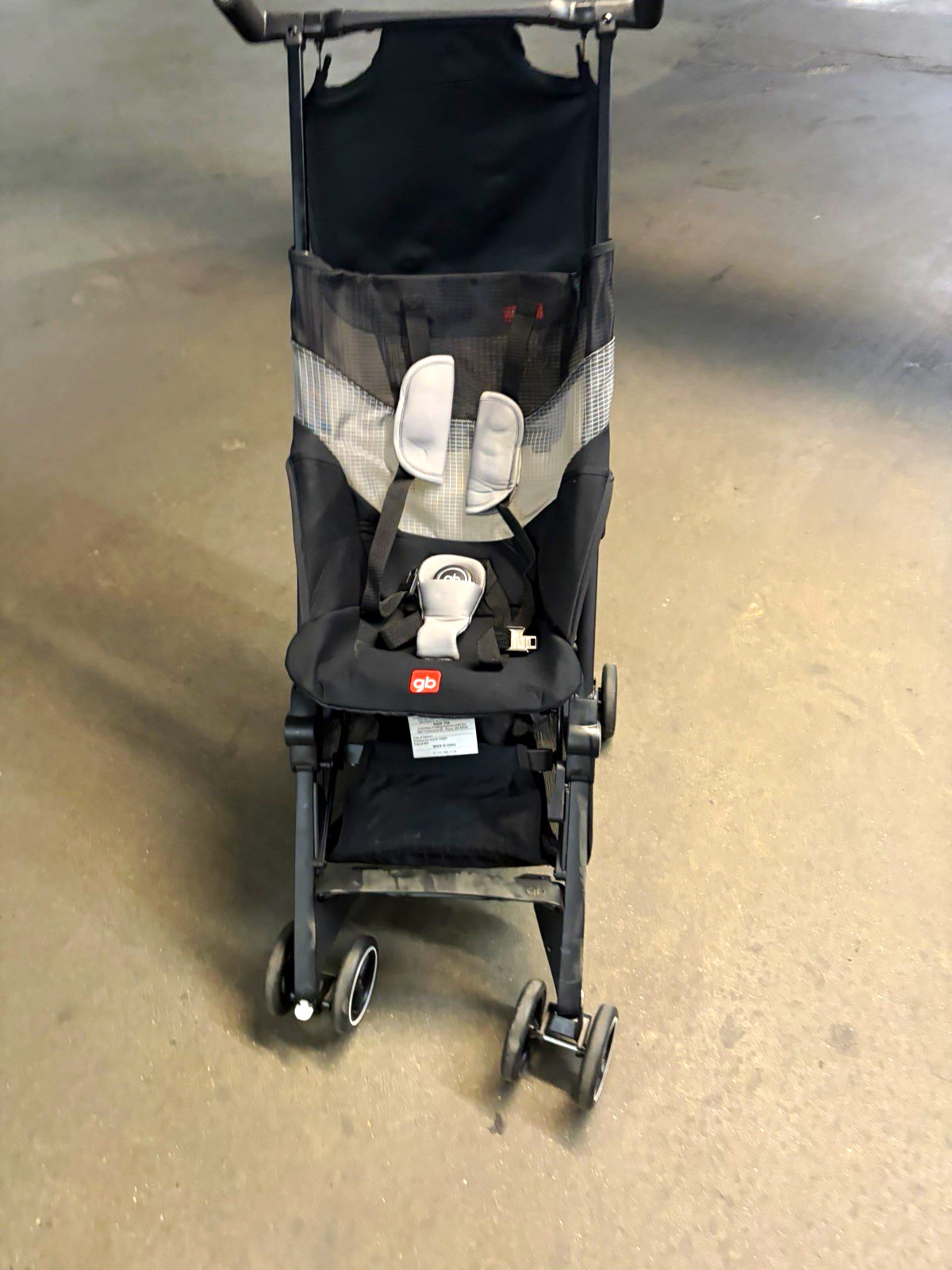 gb Pockit Air All-Terrain Ultra Compact Lightweight Folding Stroller, Black
