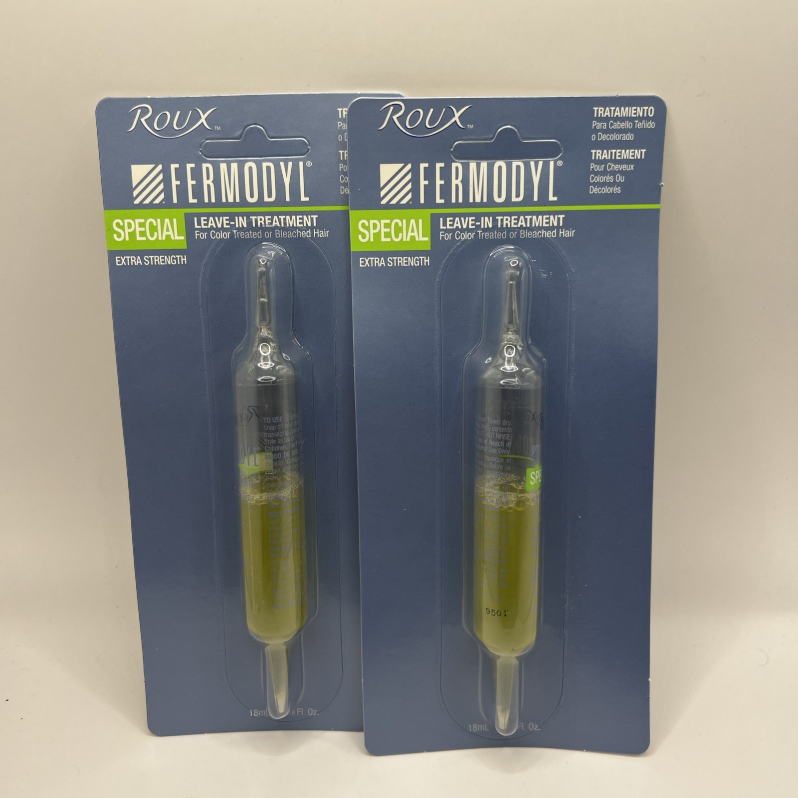 Roux - Fermodyl Leave-In Hair Treatment SPECIAL Extra Strength Lot Of 2