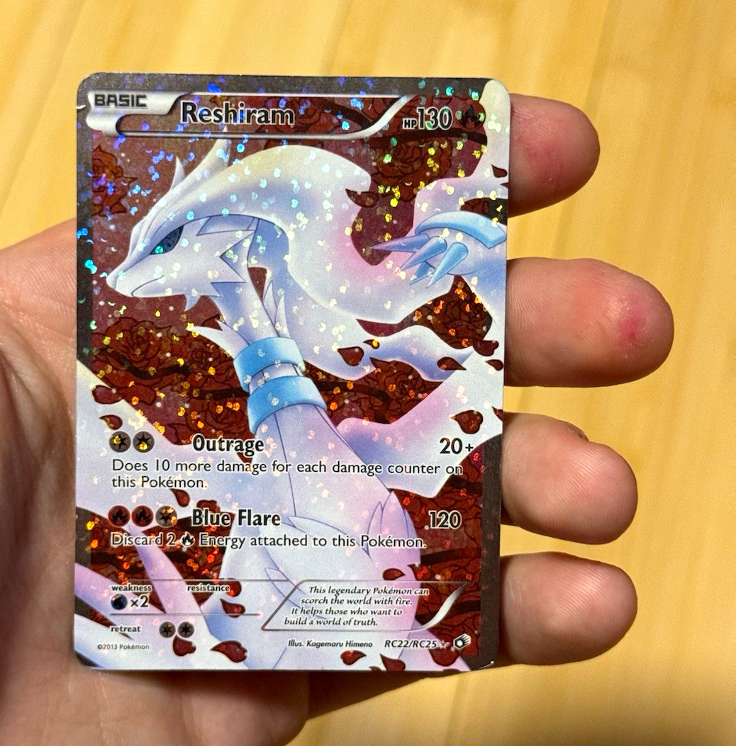 Pokemon TCG Reshiram RC22/RC25 Legendary Treasures Holo Full Art Ultra Rare