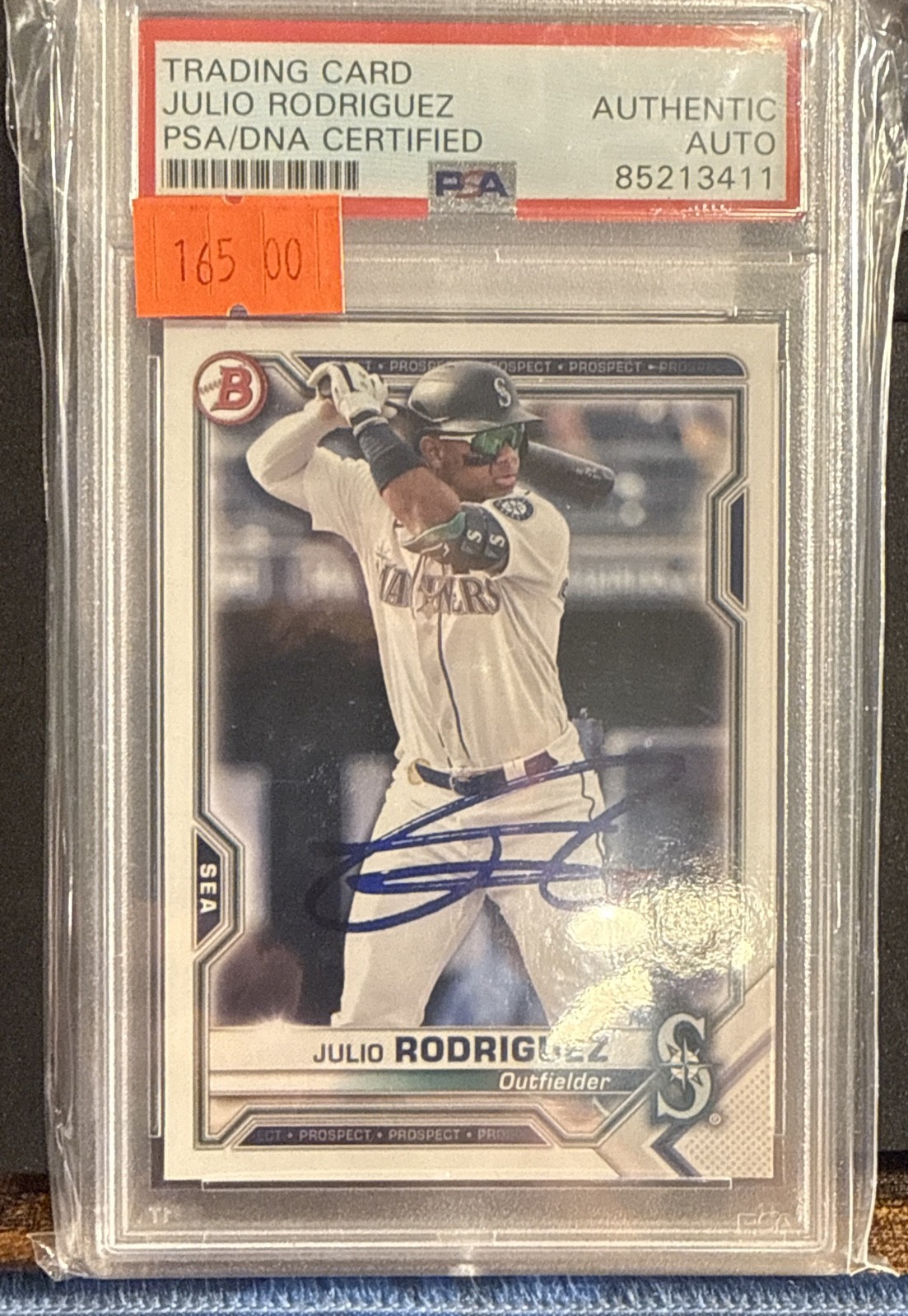 2021 Bowman - Paper Prospect Autographs Julio Rodriguez #PAPR-JR (AU, RC) 2021 Bowman - Paper Prospect Autographs Julio Rodriguez #PAPR-JR (AU, RC)