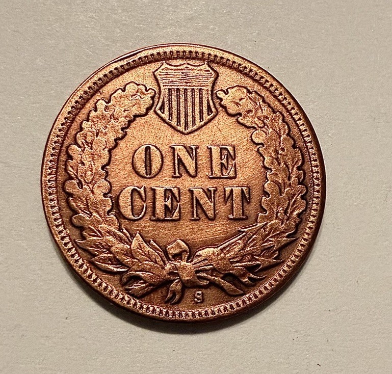 1908-S Indian Head Penny Rare Date Full Liberty Uncirculated