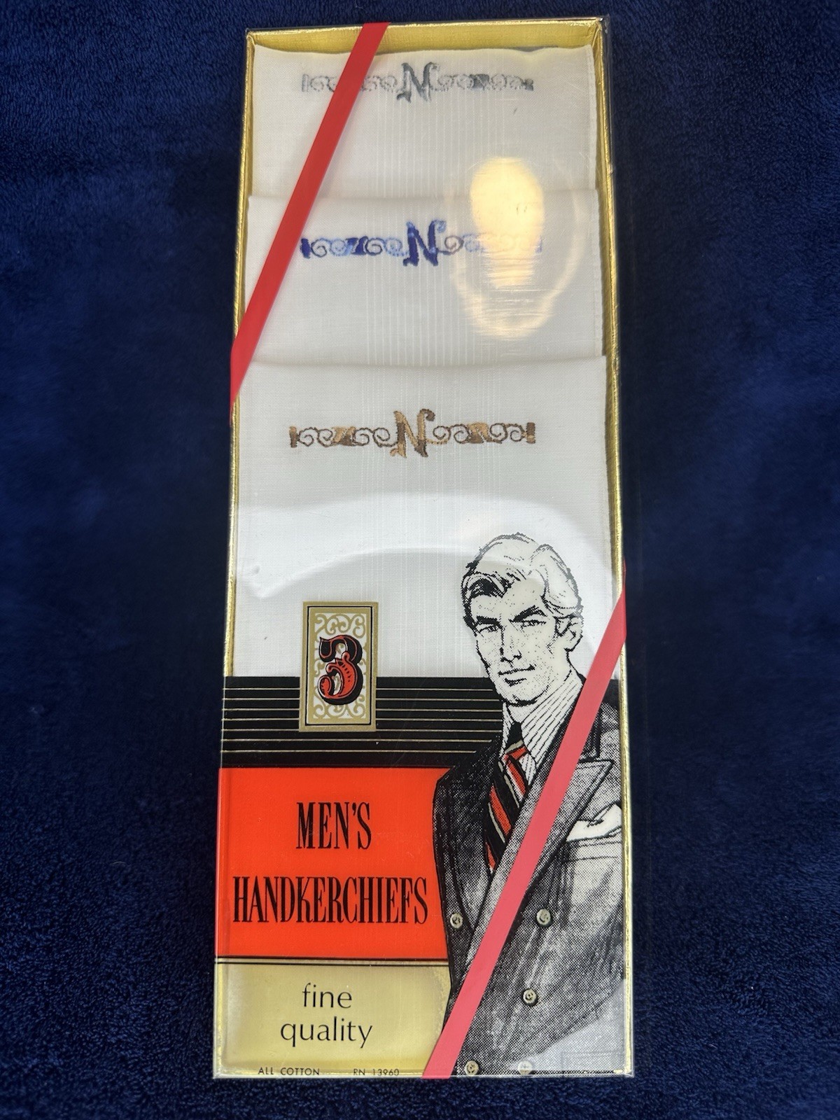 VTG Handkerchiefs 3 pack. New All Cotton From Grants VTG Handkerchiefs 3 pack. New All Cotton From Grants