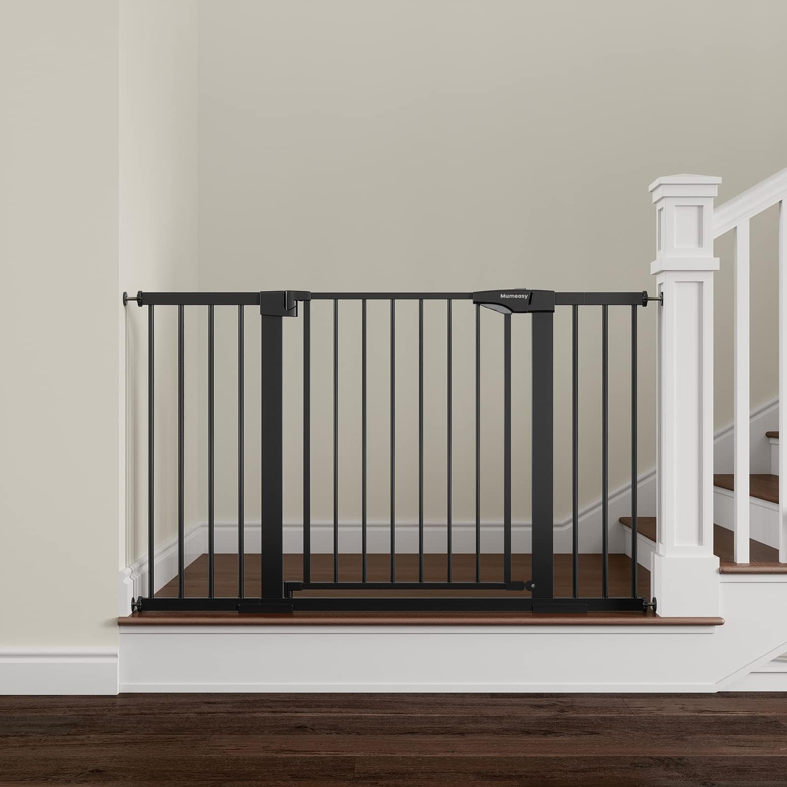 Baby Gate Extra Wide, 29.7-51\'\' Pressure Mounted Dog Gate with Walk Thru Door...