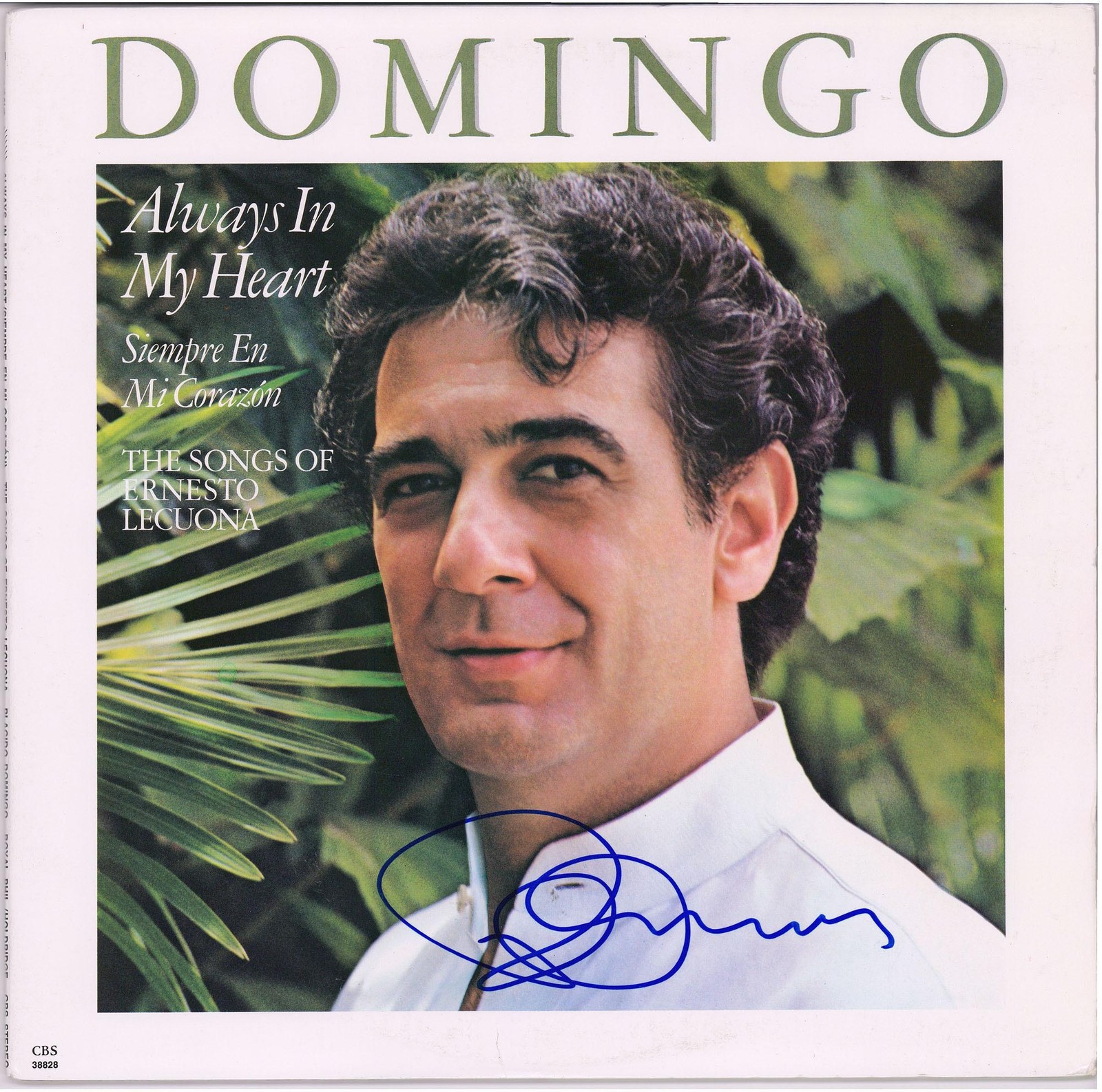 Placido Domingo Autographed Always In My Heart Album Cover - PSA/DNA COA