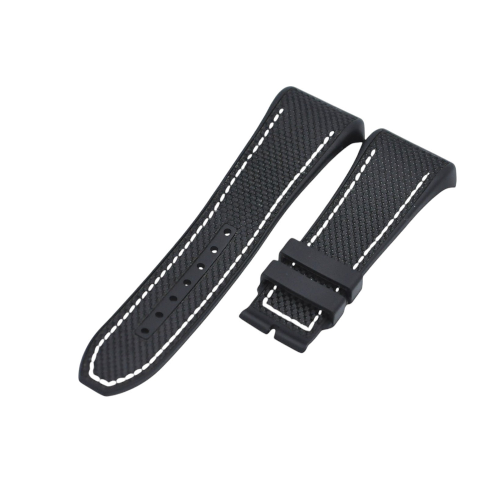 28mm Black Rubber Strap For Franck Muller Vanguard  V45