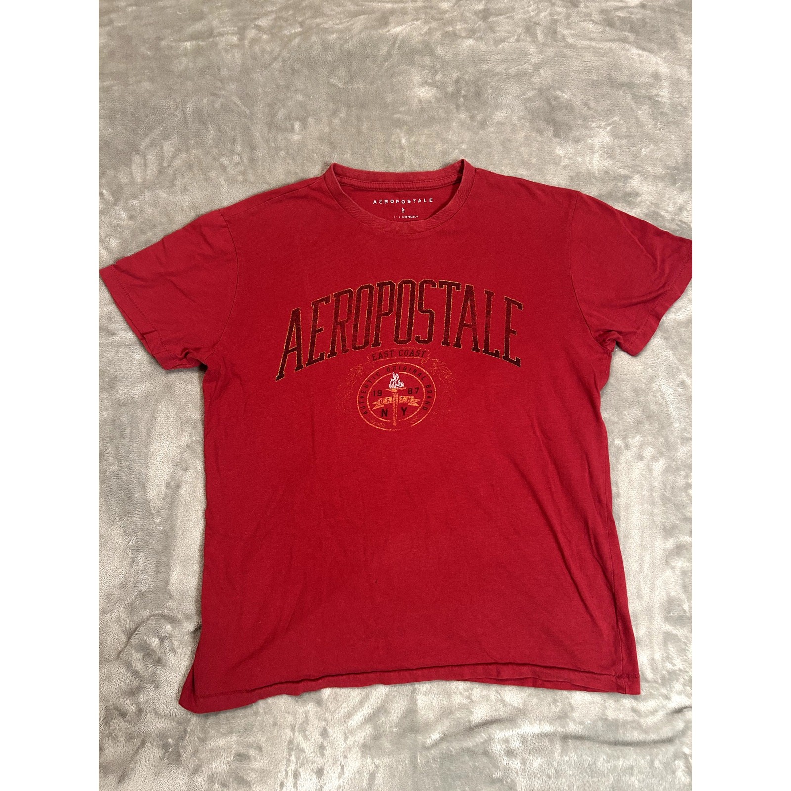 Vintage Aeropostale Shirt Mens S y2k Skater Grunge Indie 100% Cotton