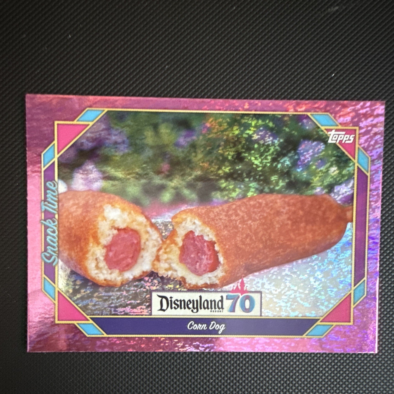 Topps Disneyland 70 2025 Snack Time Corn Dog Insert Trading Card #114