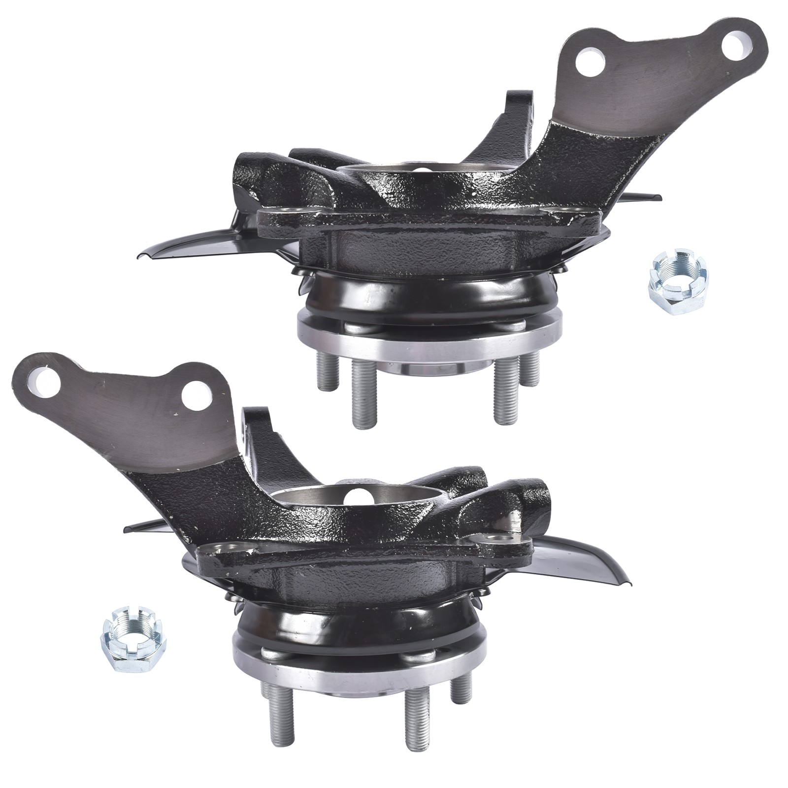 2Pcs Front Spindle Knuckle Steering Left & Right Fit for Kia Sportage EX LX 2.0L