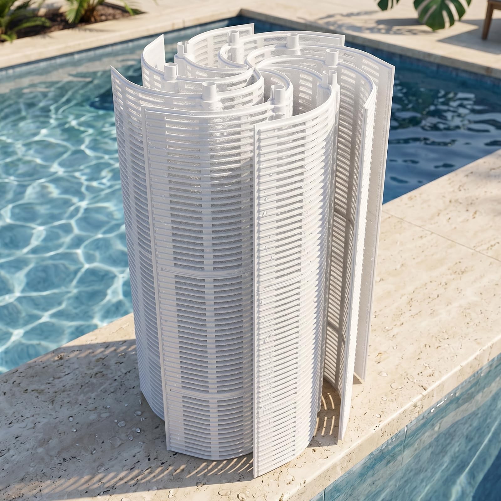 Aumzong 60 Sq Swimming DE Pool Filter Grids Compatible with Hayward White Aumzong 60 Sq Swimming DE Pool Filter Grids Compatible with Hayward White