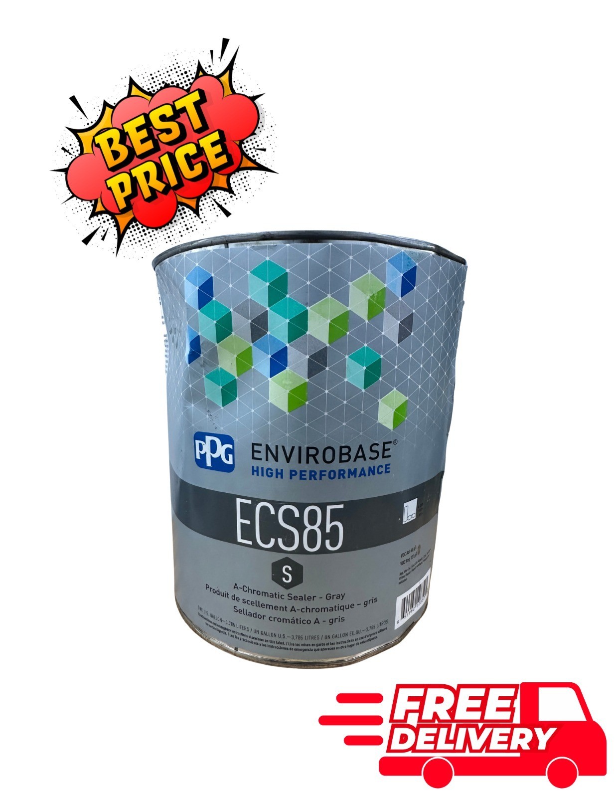 PPG Envirobase ECS85 A-Chromatic Gray Sealer 1 Gallon High Performance