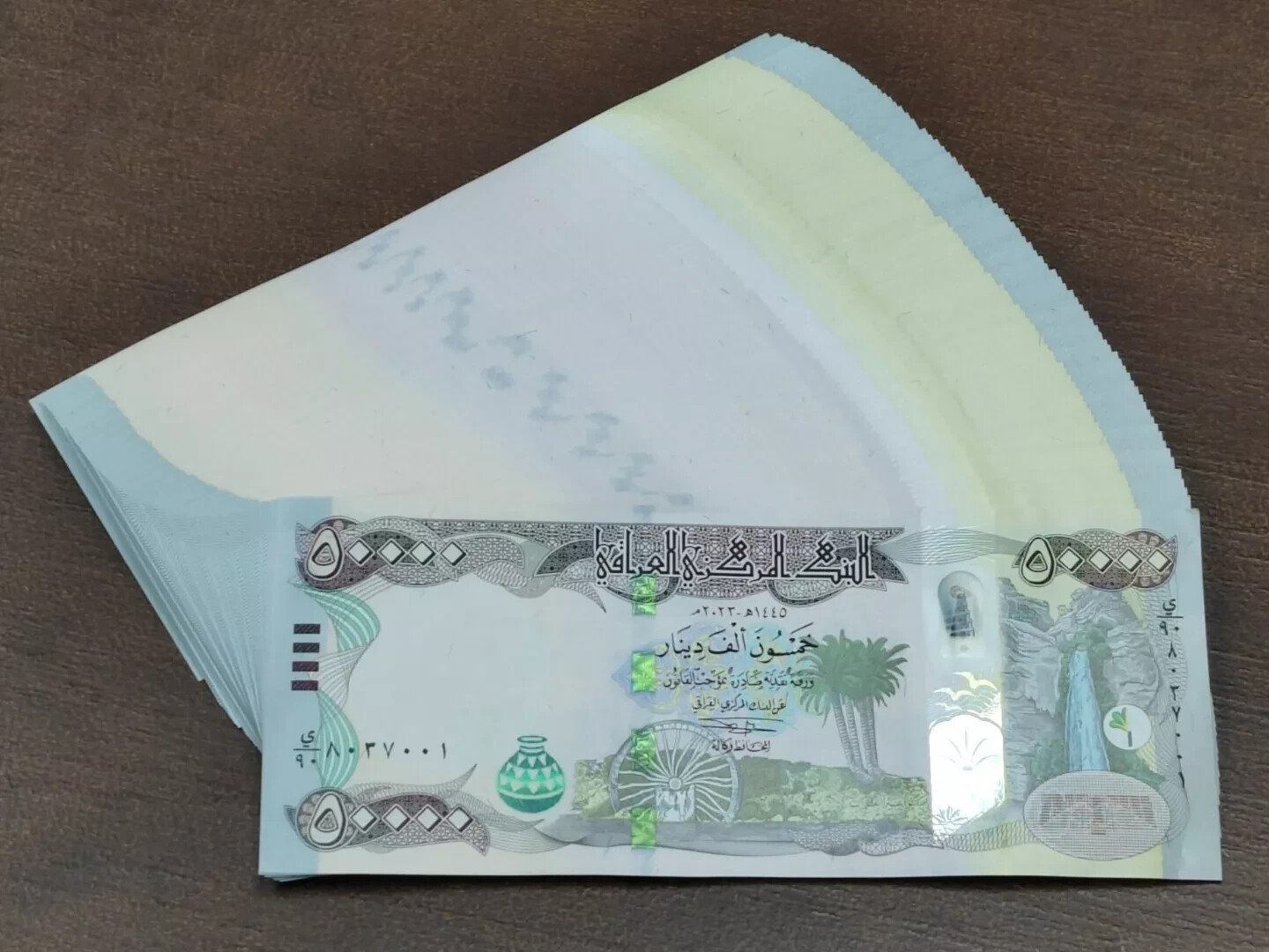 Iraq Half Million 500k IQD 500,000 Iraqi Dinars 2023 ( 50000 x 10 ) Real Money