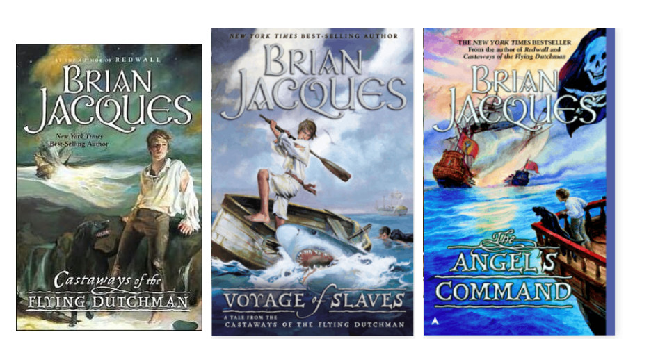 Complete Set Series Lot Brian Jacques Castaways of the Flying Dutchman 3 HC Book