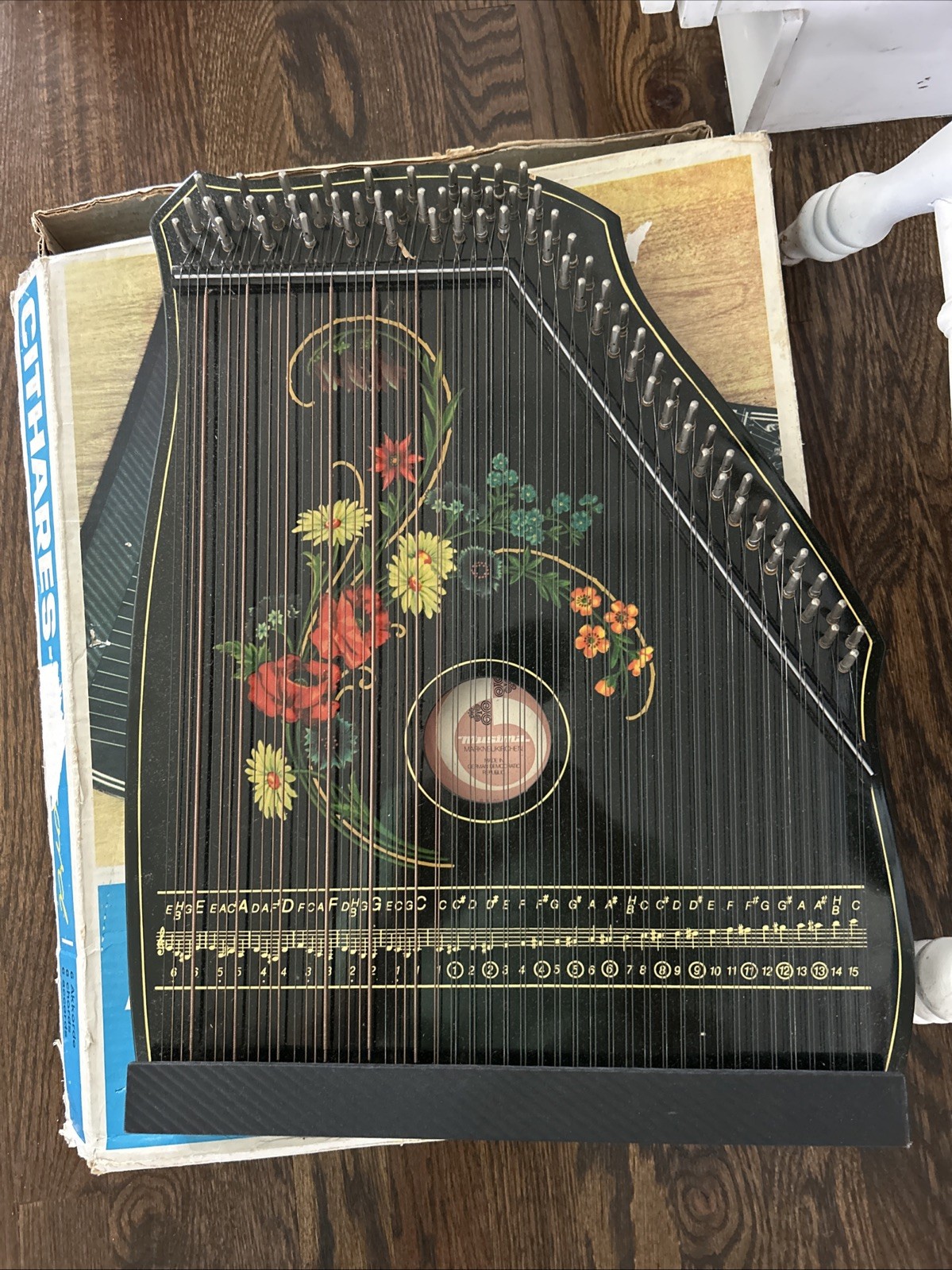 Antique Musima Markneukirchen Zither Harp Made in the German Democratic Republic
