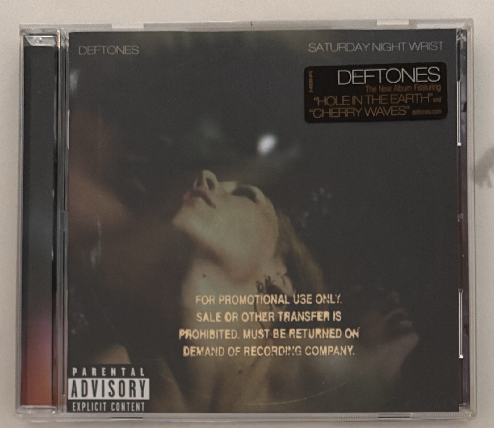 DEFTONES -  Saturday Night Wrist Promo CD / 2006 US Gold Stamp / Hype Sticker