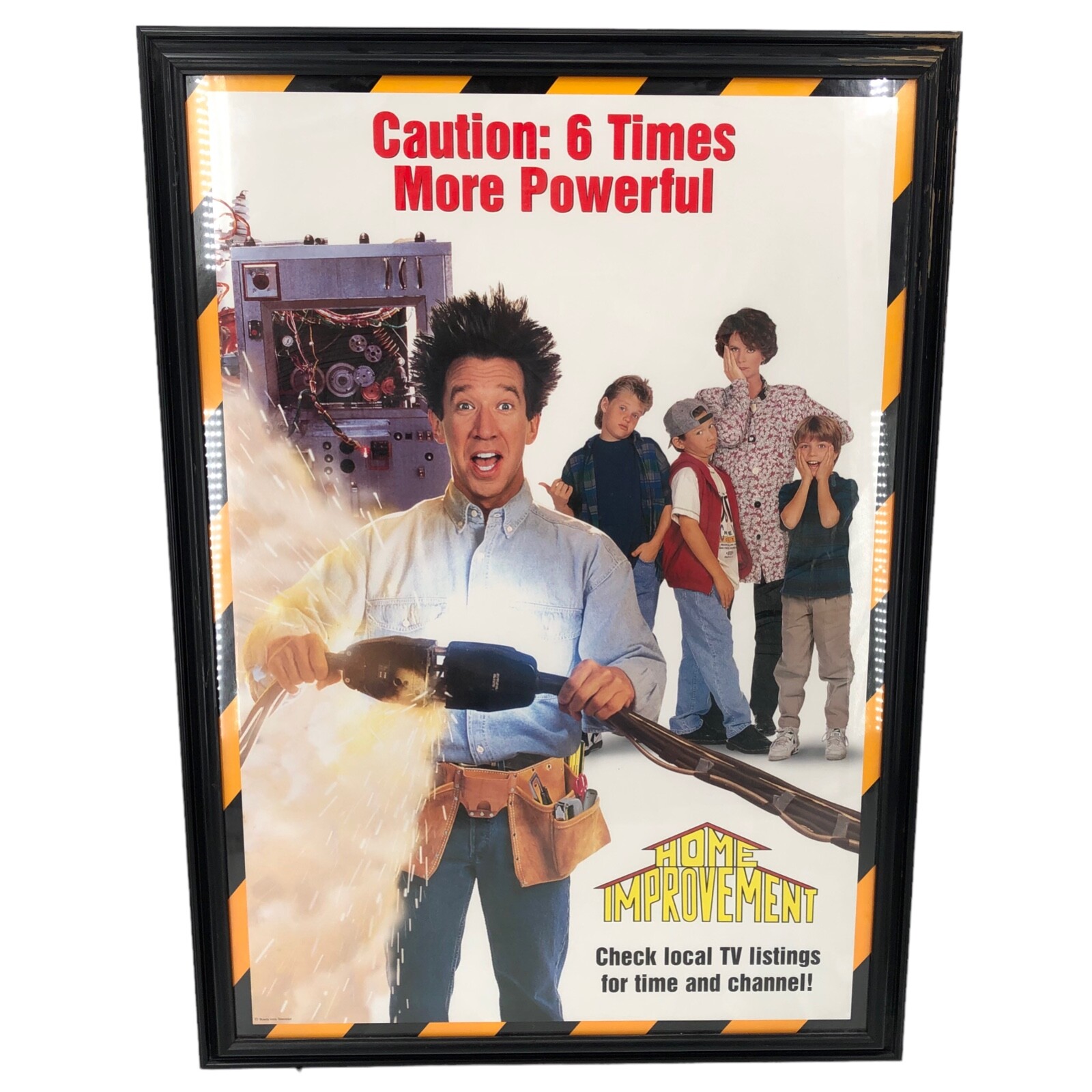 VTG Home Improvement Promo Poster 41x33 Poster Original Frame Hung In Studio VTG Home Improvement Promo Poster 41x33 Poster Original Frame Hung In Studio