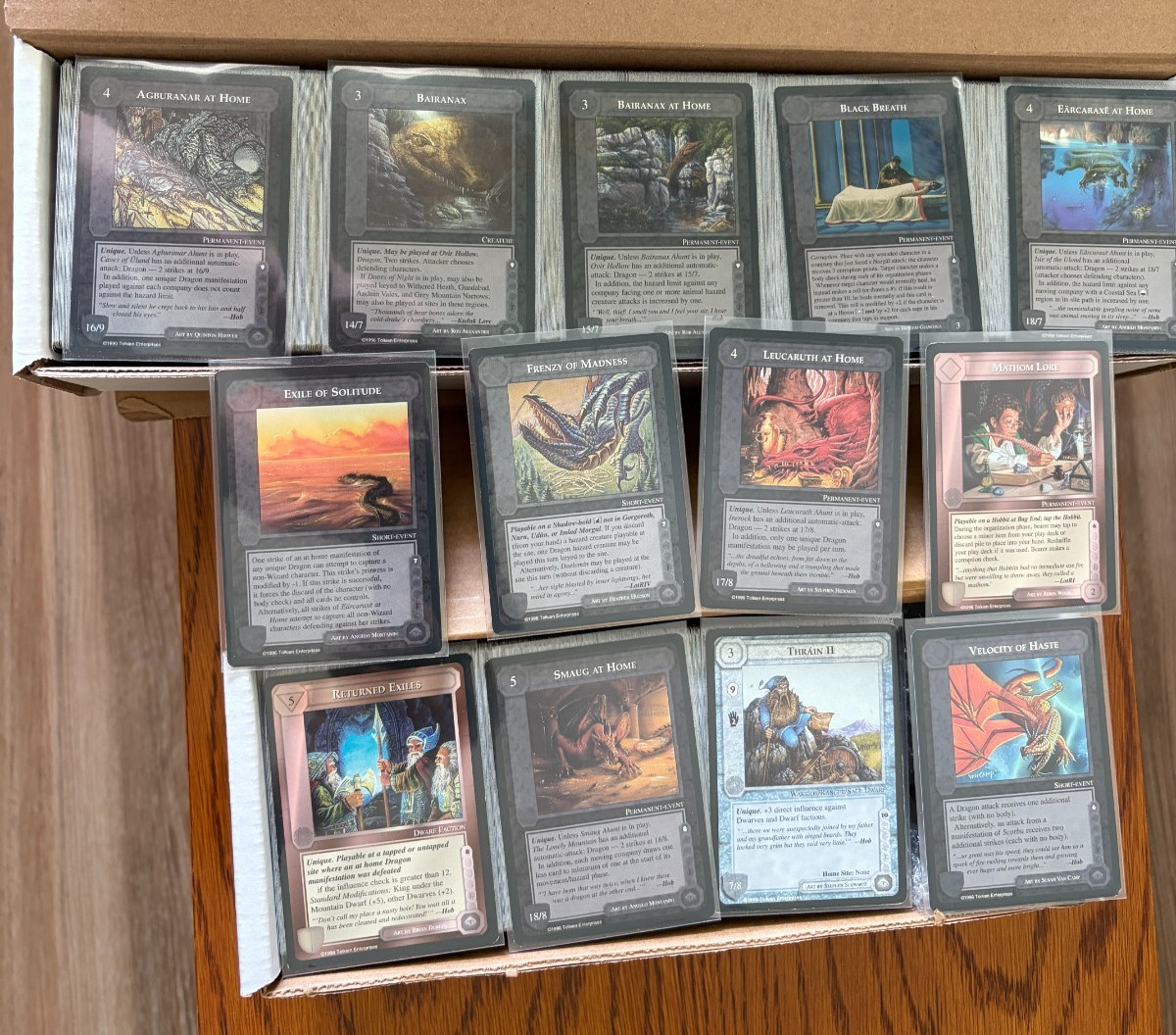 🔥Middle Earth Dragons  CCG Lot - ~1,800 Cards - Gandalf Frodo Saruman🔥