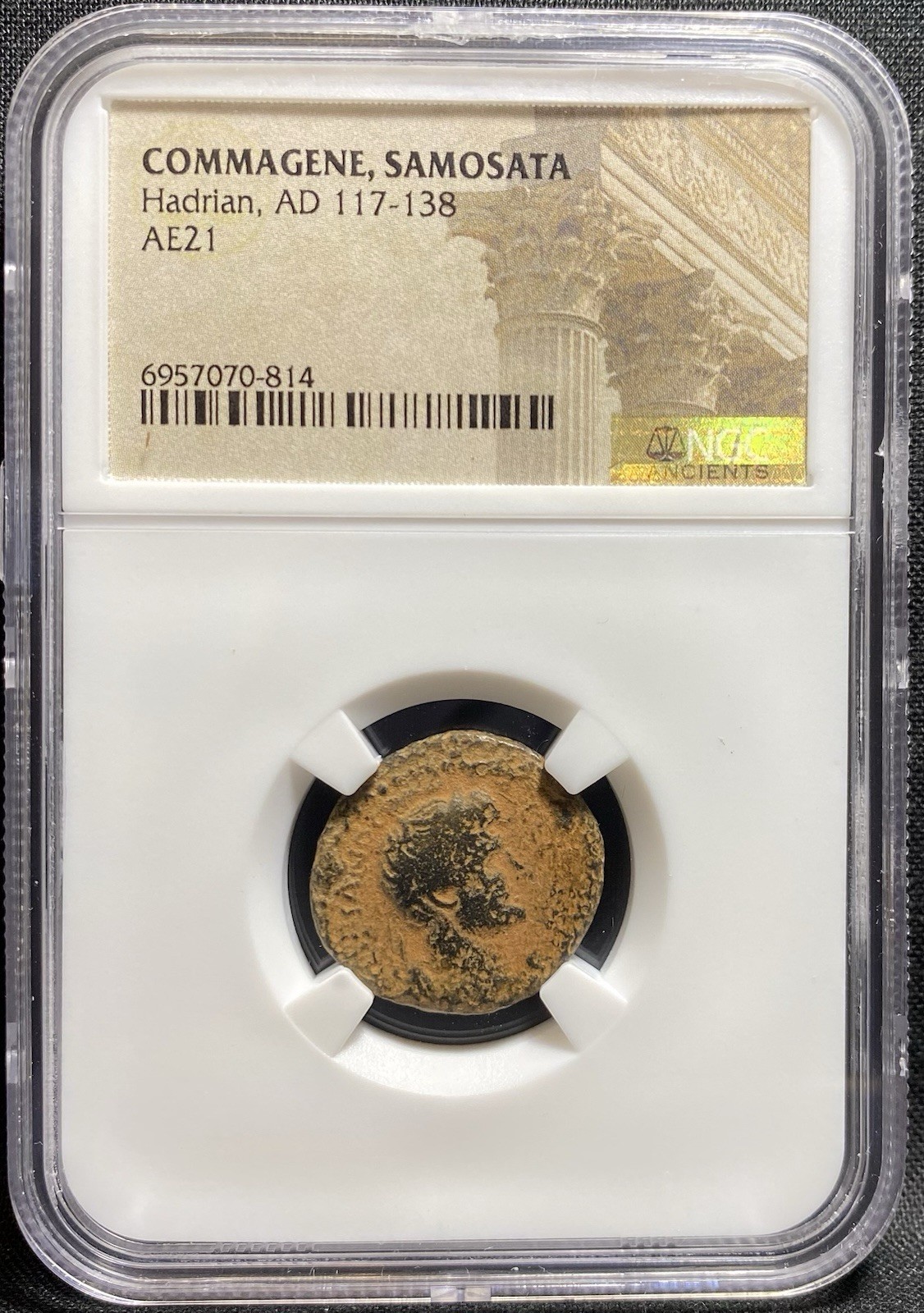 Hadrian 117-138 AD Roman Empire Commagene AUTHENTIC AE 21 Ancient Rome Coin, NGC Hadrian 117-138 AD Roman Empire Commagene AUTHENTIC AE 21 Ancient Rome Coin, NGC
