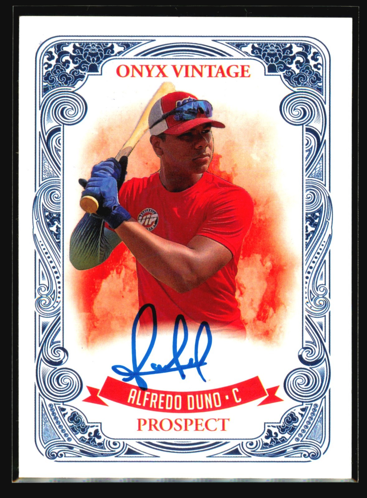 2021 Onyx Vintage Alfredo Duno Blue Ink Autographs /325 AUTO #VAAD