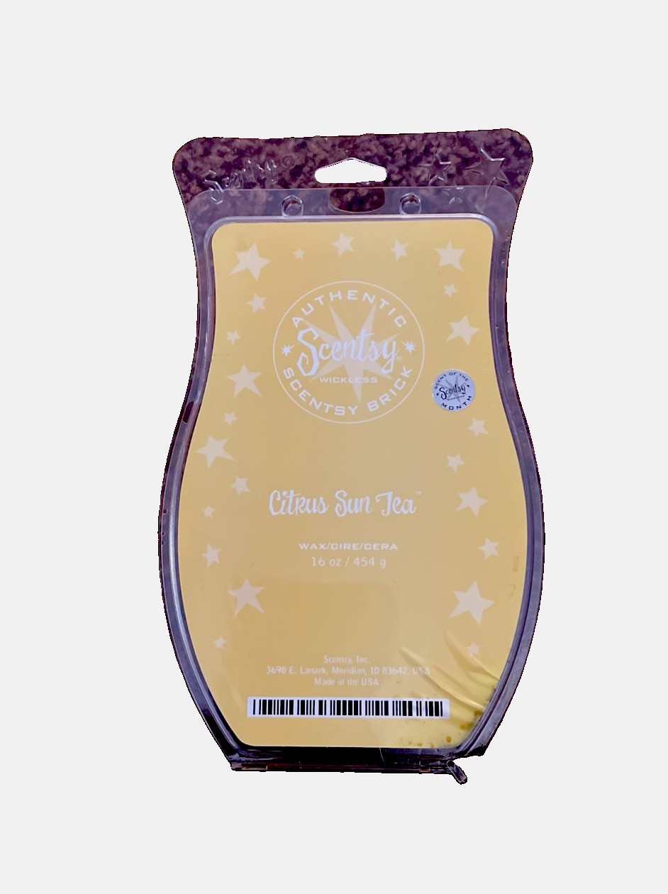 Authentic Scentsy Citrus Sun Tea Wax Bar. Jumbo 16 Oz./454 grams. Orange. New Authentic Scentsy Citrus Sun Tea Wax Bar. Jumbo 16 Oz./454 grams. Orange. New