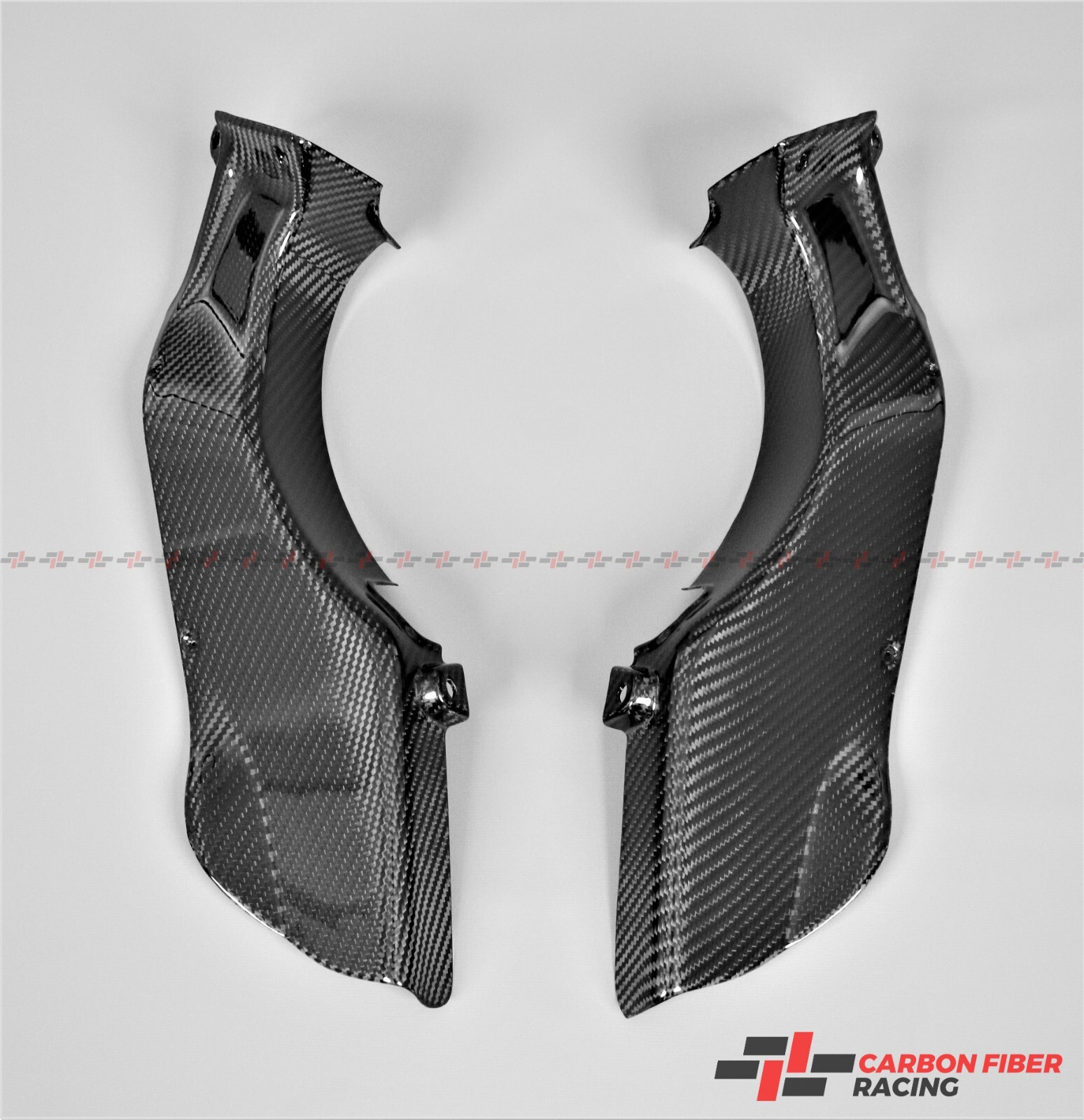 2012-2022 MV Agusta F3 675, 800 Airtube Covers (Dash Panels) - 100% Carbon Fiber