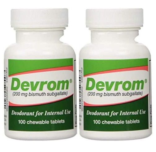 Devrom Tablets (Internal Deoderant)200MG 100chewable Tablets (2)
