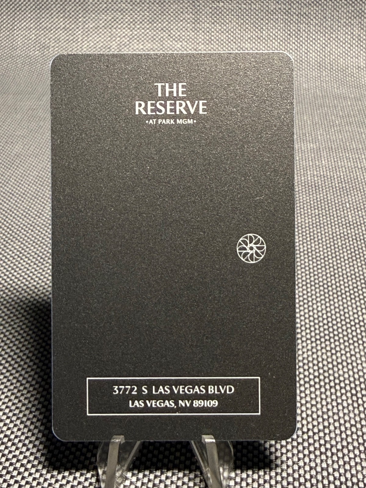 LAS VEGAS-THE RESERVE -PARK MGM CASINO  hotel room key CARD DEACTIVATED