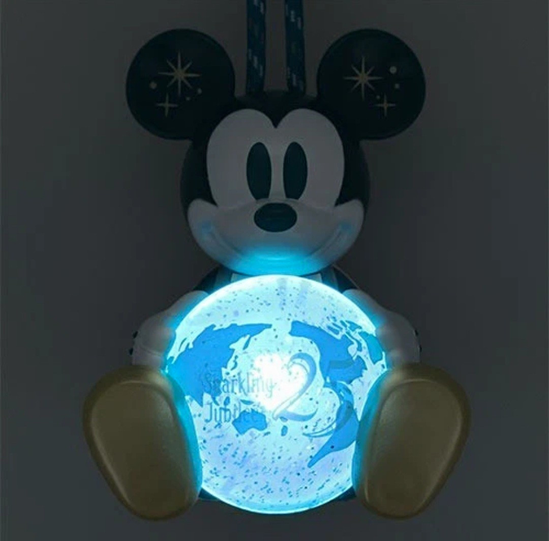 Disney Mickey Mouse Sparkling Jubilee 25 Hanging Charm Strap Keychain Disney Mickey Mouse Sparkling Jubilee 25 Hanging Charm Strap Keychain