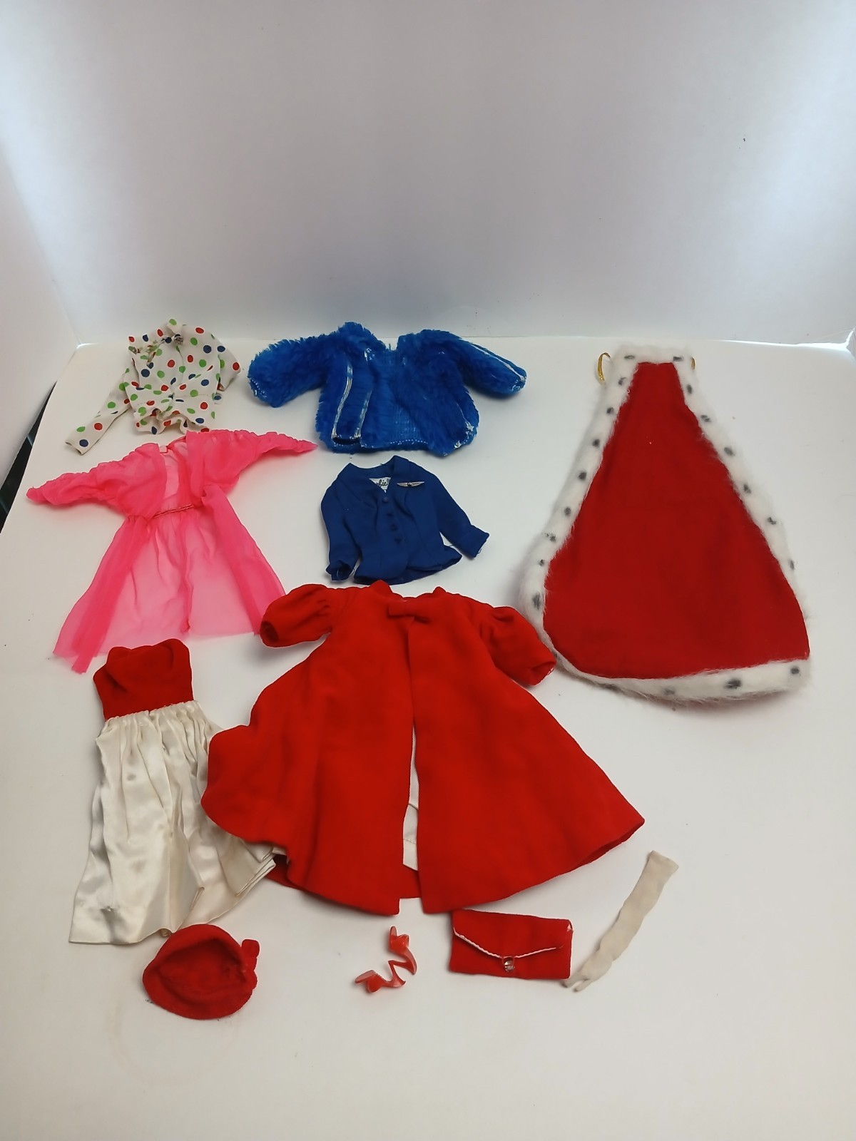 Vintage Barbie Clothes Lot Silken Flame Red Cape