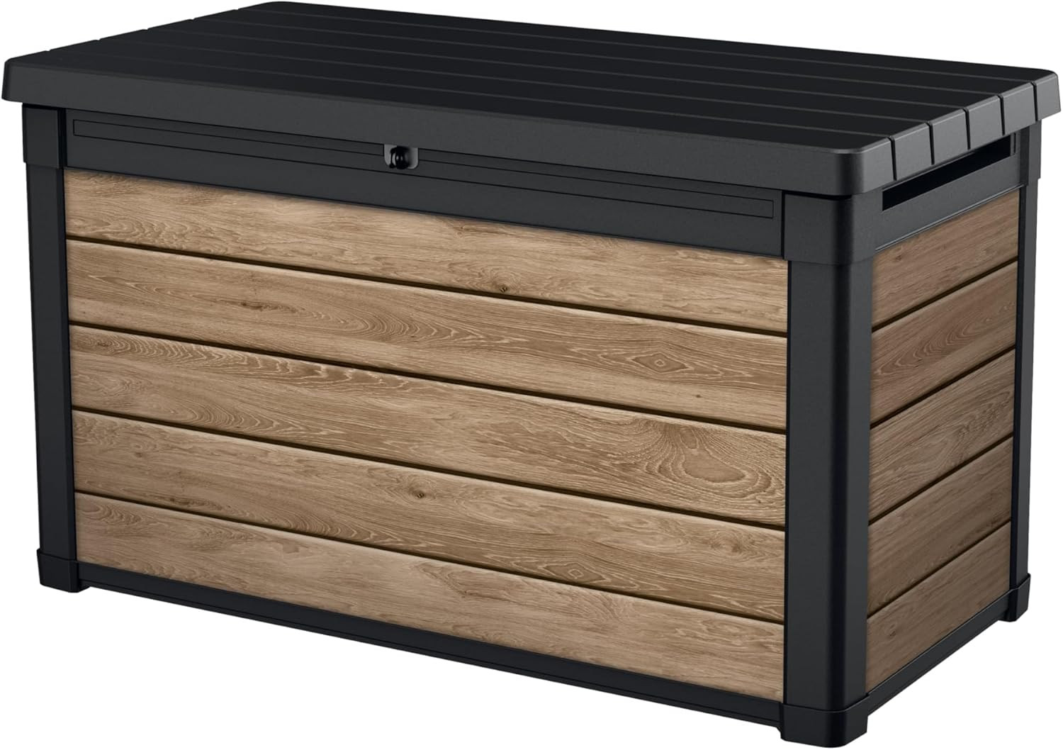 Ashwood 100 Gallon Resin Deck Box Organization and Storage for Patio Furniture O