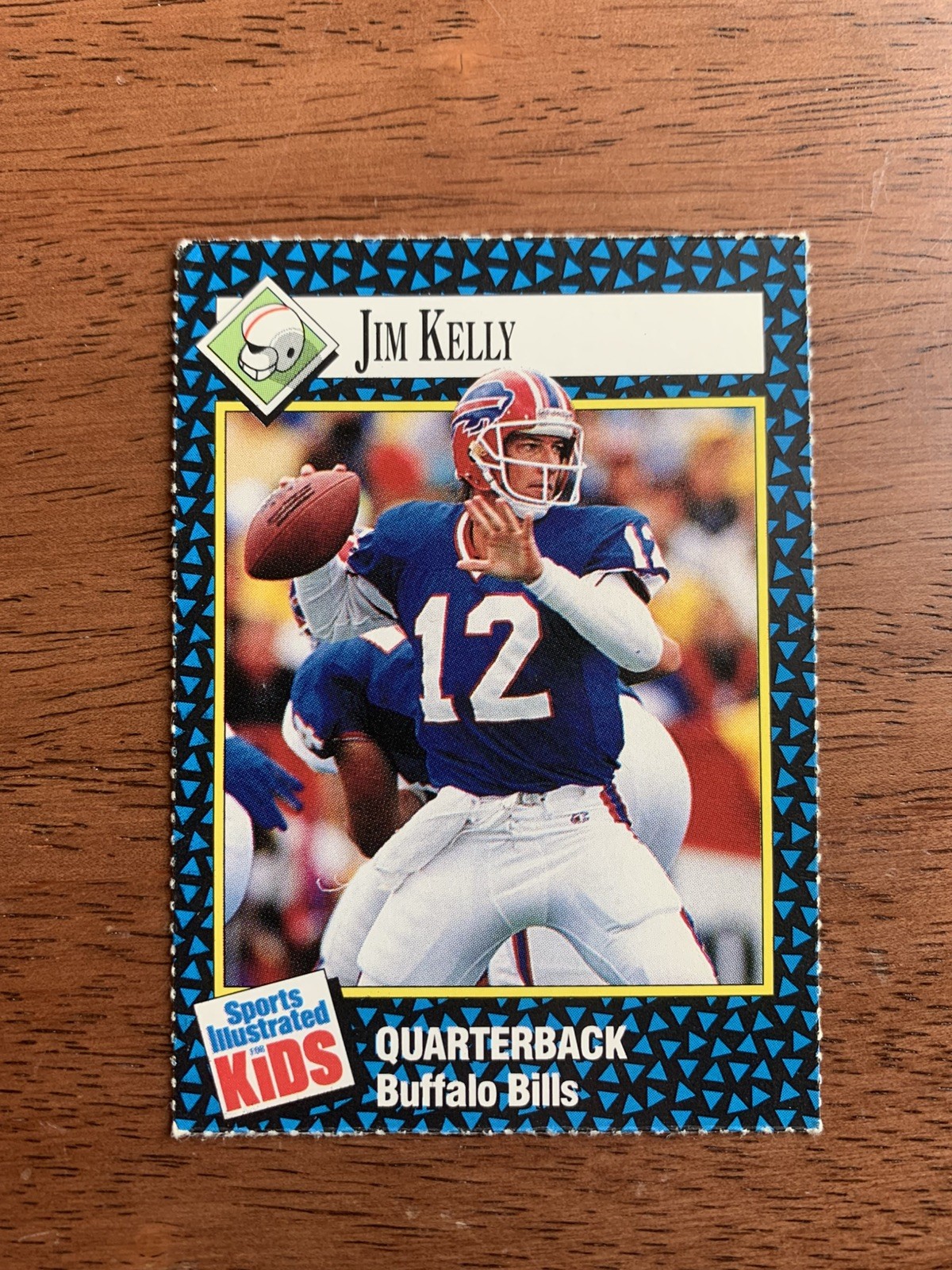 1992 Sports Illustrated SI for Kids Jim Kelly Buffalo Bills NFL Trading Card